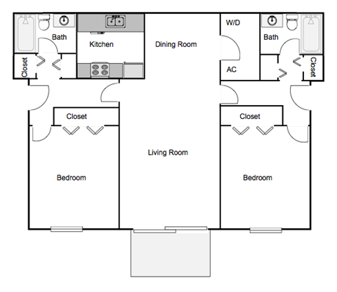 Autumn Chase spacious Two Bedroom Two Bath Apartment Home Mobile, AL 36695